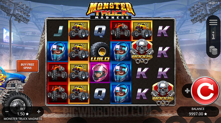 Monster Truck Madness Slot Theme