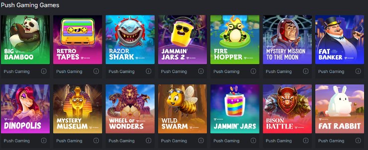 push gaming slots demo