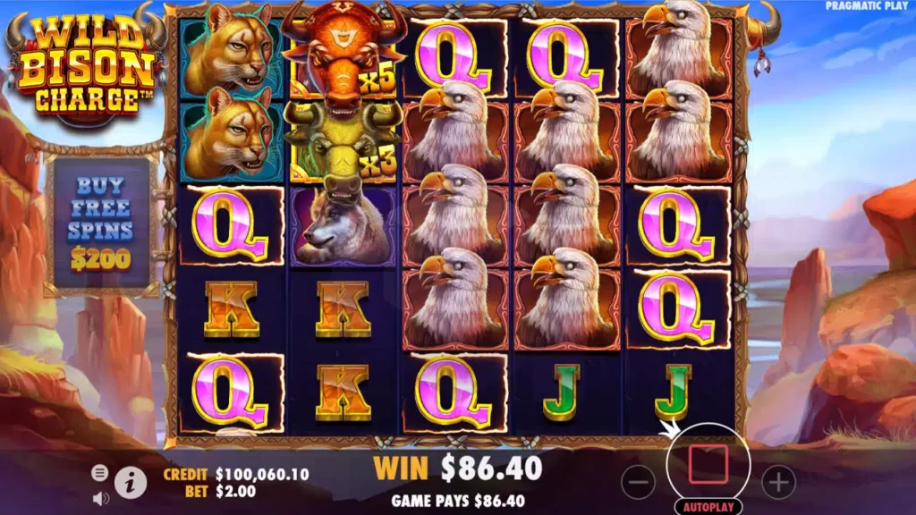 Wild Bison Charge Slot Machine